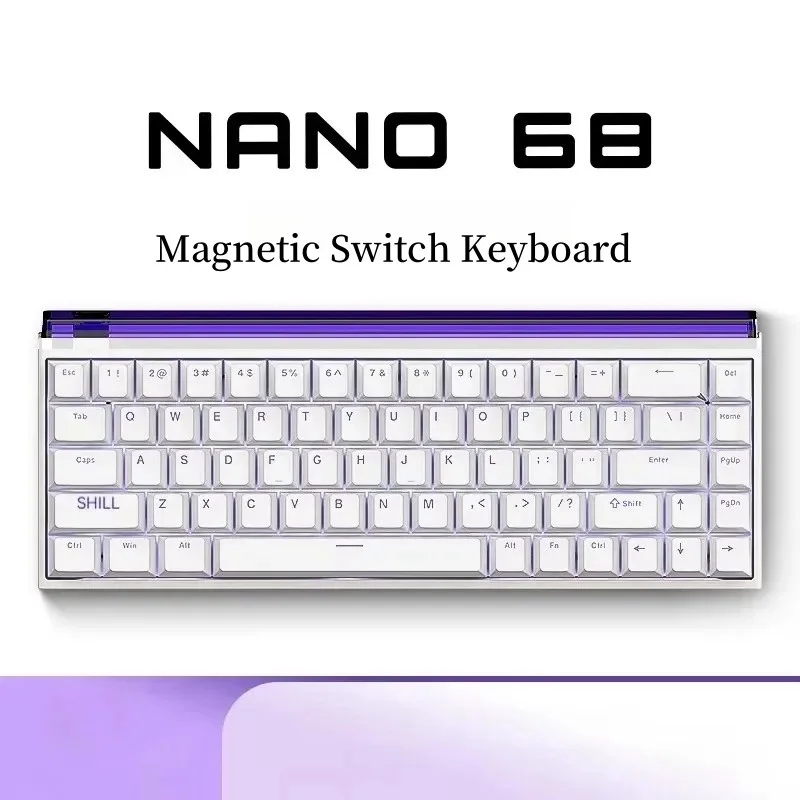 

Madlions NANO 68 PRO Magnetic Gaming Keyboard Rapid Trigger Type-C RGB 8KHZ Polling Custom Keyboard for Gamer