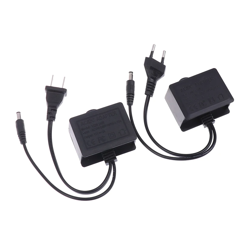12V2A Водонепроницаемый IP66 для камеры Питание от сети переменного тока на открытом воздухе 100 В-240 В Адаптер преобразователя постоянного тока 2000 мА Светодиодный источник питания ЕС США Вилка