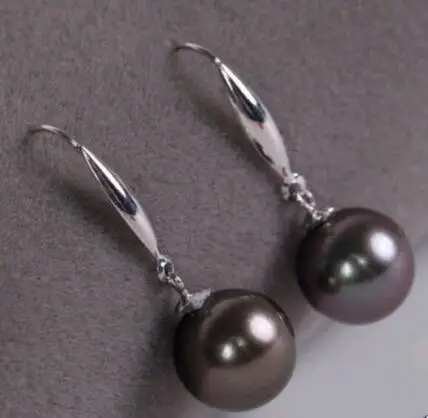 

10-11MM AAA SOUTH SEA BLACK PEARL DANGLE EARRING