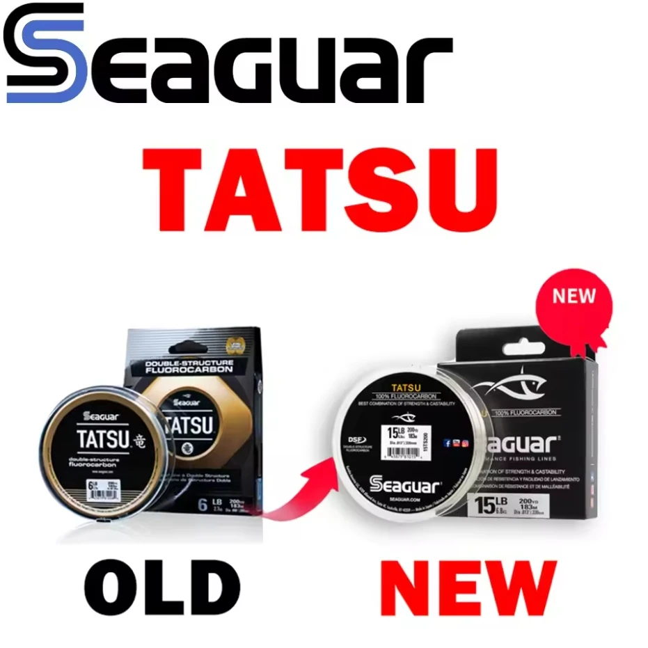 Original SEAGUAR TATSU fishing line 4LB-25LB 100% FLUOROCARBON DSF Competitive level Fishing Lines 200Y/183M