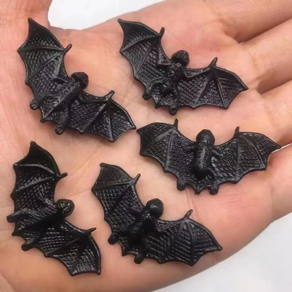 Fake Bat Fine Workmanship Simulation Bat Mini Tricky Props  Delicate Halloween Luminous Effect Simulation Bat