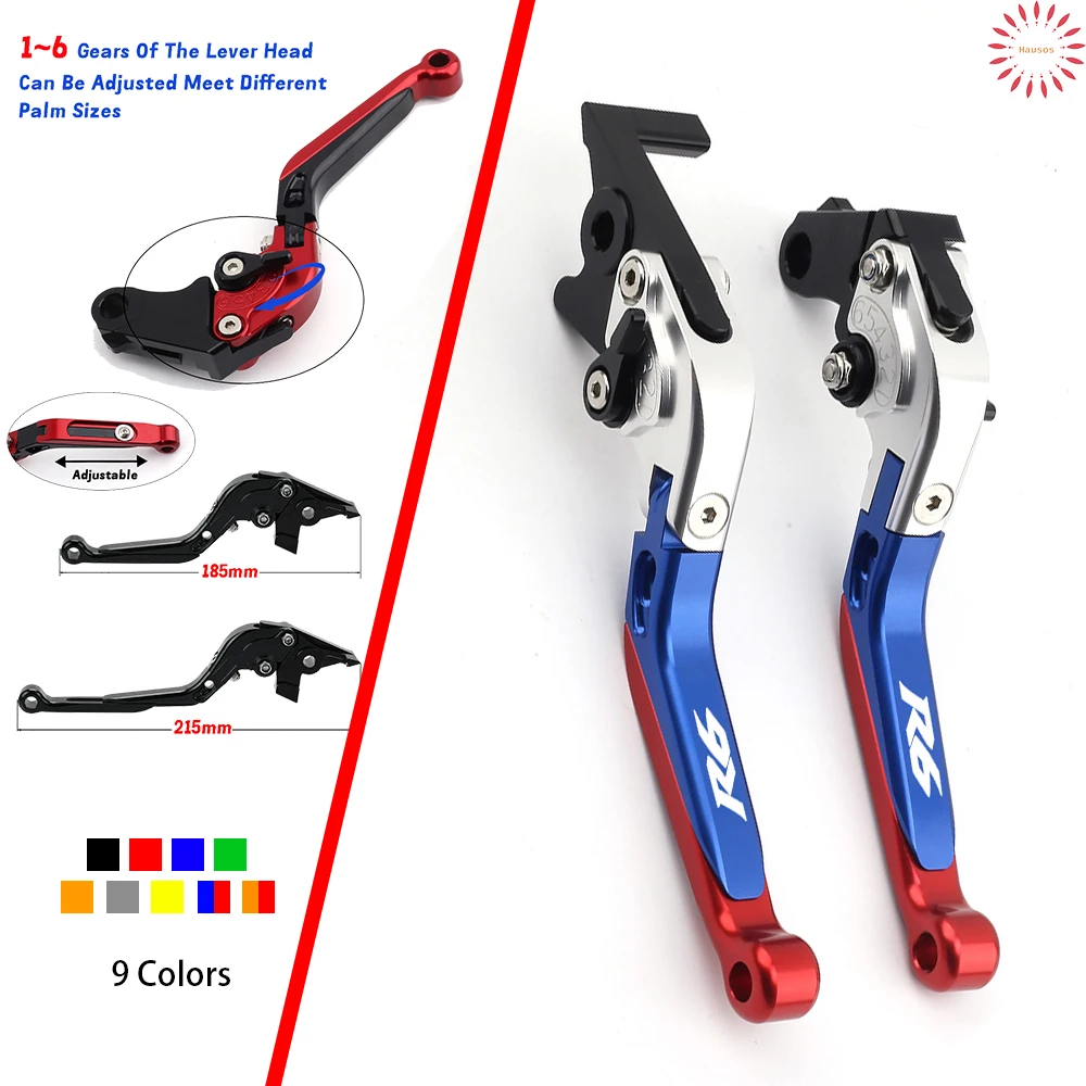 

Foldable Extendable Brake For YAMAHA YZF R6 YZF-R6 2017-2023 Motorcycle Accessories Brake Clutch Levers Handle Control