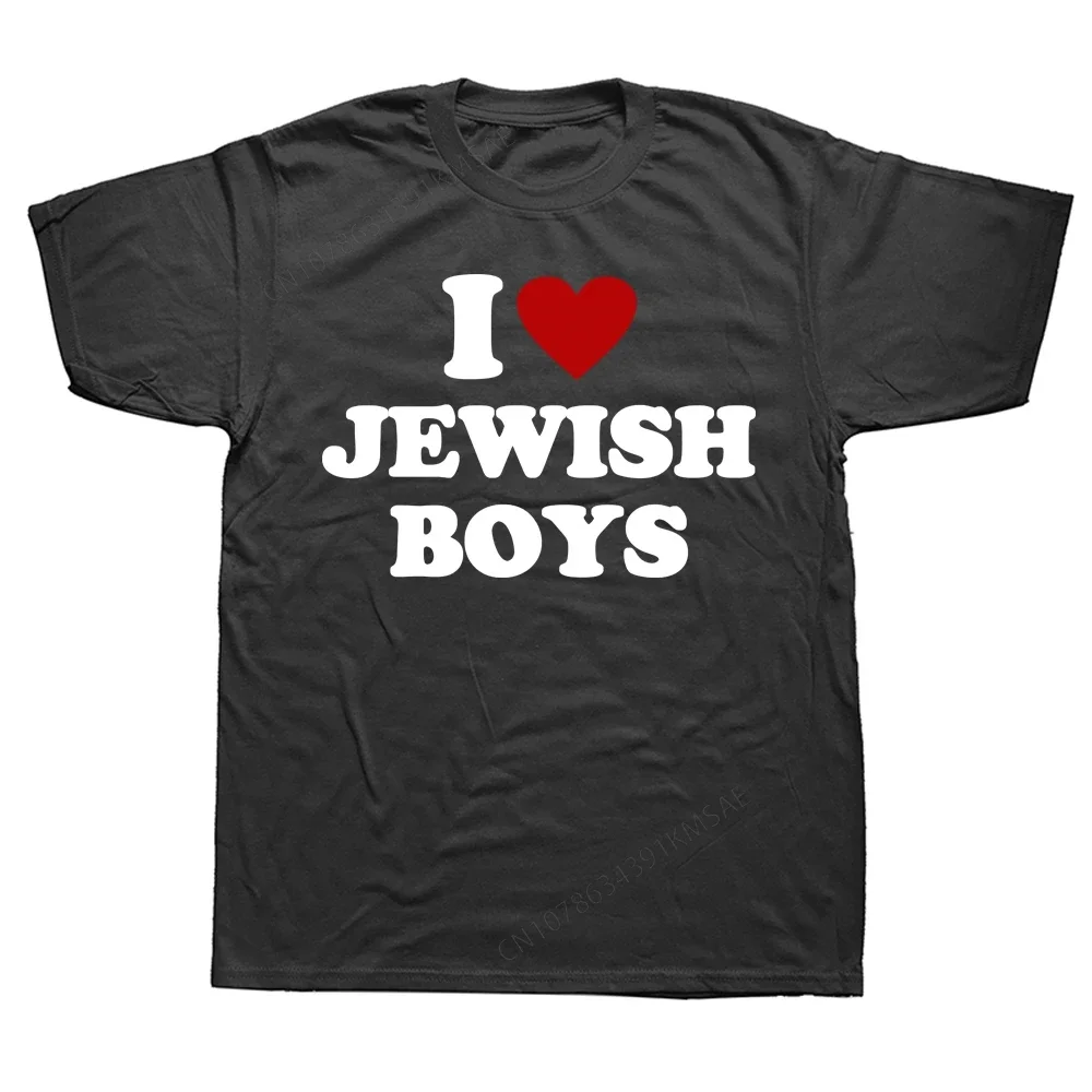 2025 new model Funny I Love Jewish T Shirts Summer Red He Graphic Cotton Streetwear Short Sleeve Birthday Gifts T-shirt Mens Clo