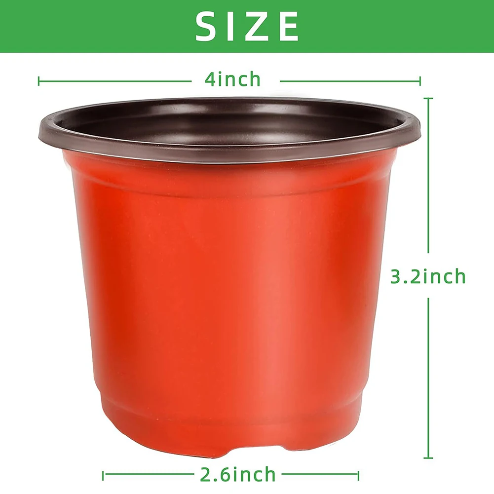Gardening Projects Nursery Pots Indoor Outdoor Pots 4 Inch Size Flexible Design Lightweight Pots Organizing Plants