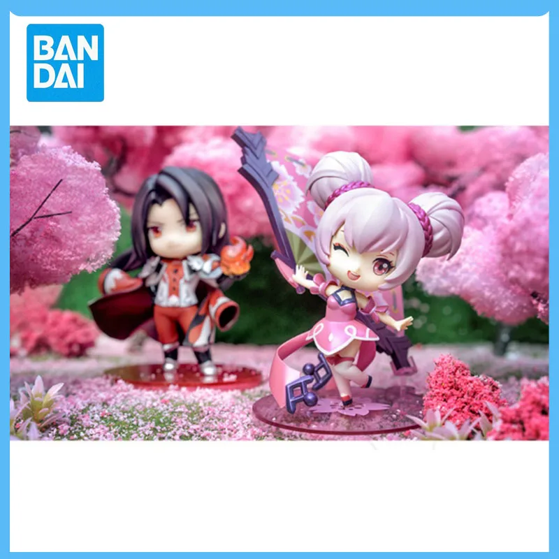 Original BANDAI Q posket Glory of Kings Da Qiao Xiao Qiao Zhuang Zhou Cai Wen Ji Yao Animes Figure Action Figures Toys Kids Gift