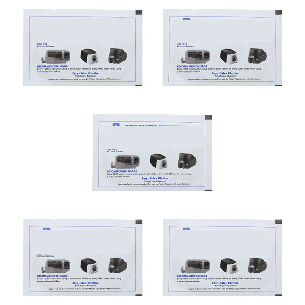 5pcs Cleaning Card Reusable Dual Side For Pos Terminal Credit Card Machine Magnetic Head Cleaner Tool Supply Accessory