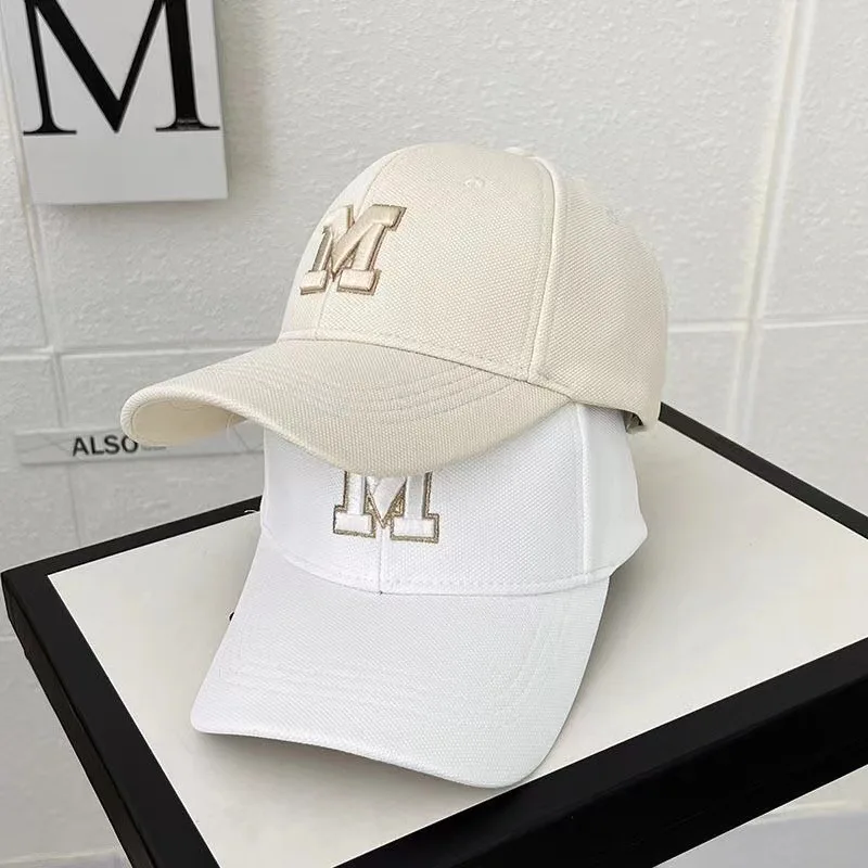 Fashion Brand Designer Baseball Cap for Women SunHats M Embroidered Gorras Kpop Chapeau Femme Visors Hip hop Hat Dropshipping