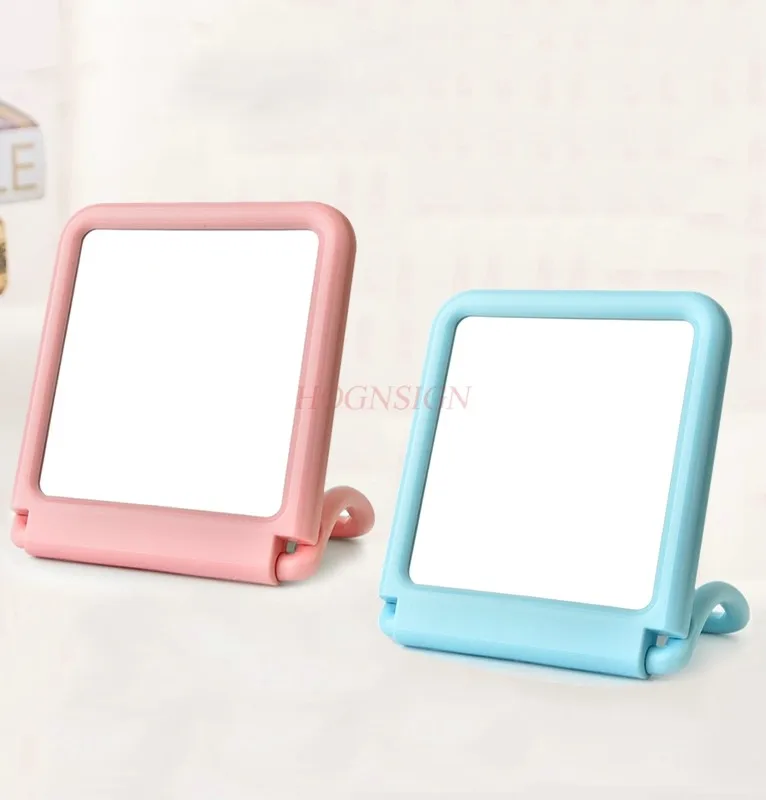 Desktop-Schminkspiegel, Desktop-Schminkspiegel, rechteckiger kleiner Spiegel, Hängespiegel, Badezimmerspiegel