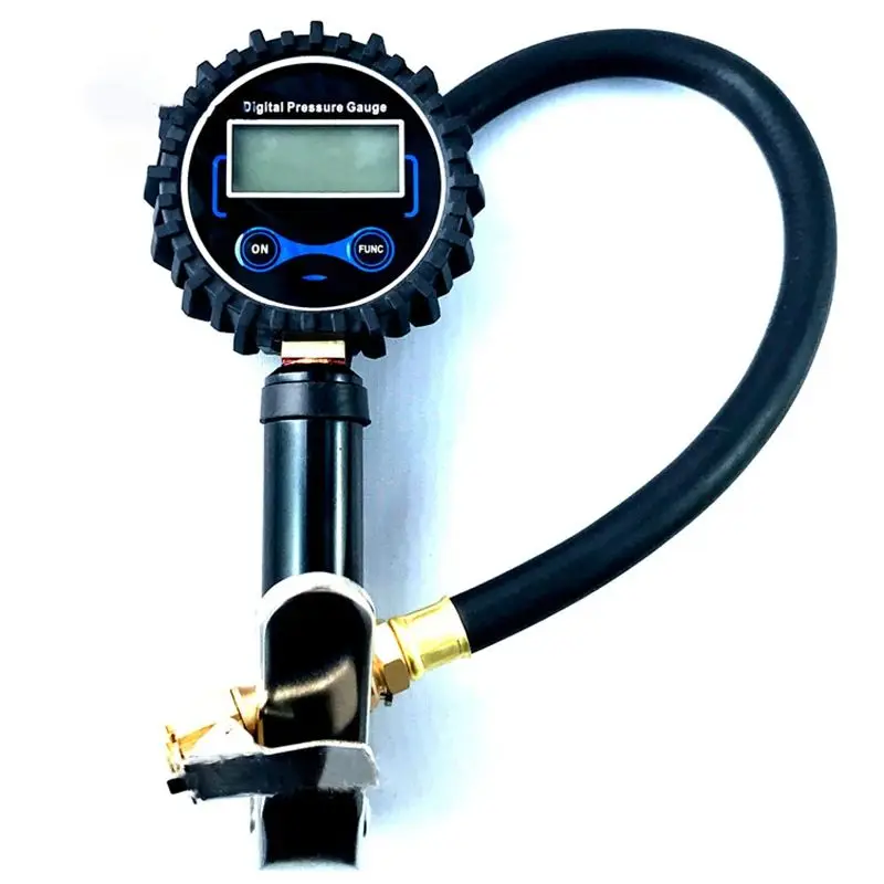 Digital Tire Inflator with Pressure Gauge and Backlight 200PSI Heavy Duty LCD Display Auto Air Inflating Gun with Hose