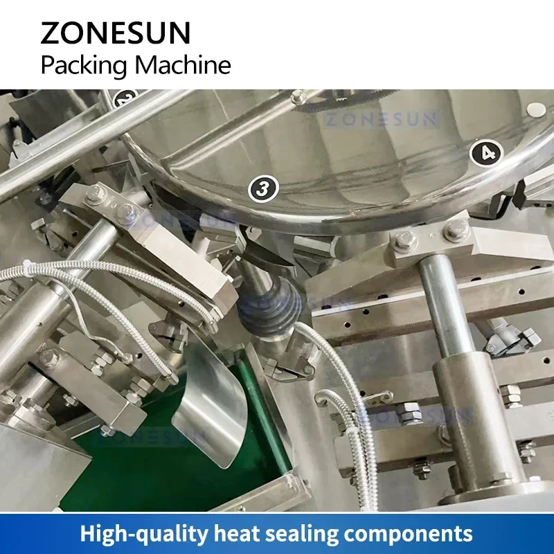 ZONESUN ZS-BZJ10P Auto Premade Pouch Packaging Machine Rotary Stand Up Bag Filling Sealing Machine for Liquid Granule Powder