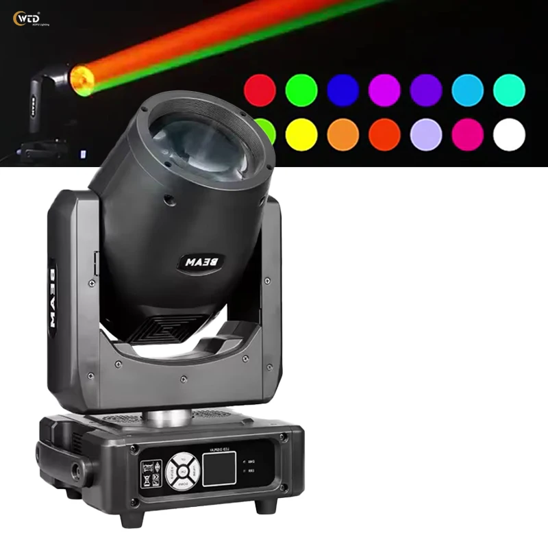 

AOPU New Arrival Colorful Effect New 230 Mini 7R Beam 7r Sharpy 230w Moving Head Light DJ Stage Beam Lights for Night Club bar