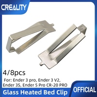 Creality Upgrade Ender 3 Glass Bed Spring Turn Clips Platform Clamps Stable for Ender 3 Pro Ender 5 Pro CR-10S Pro 3D Printer