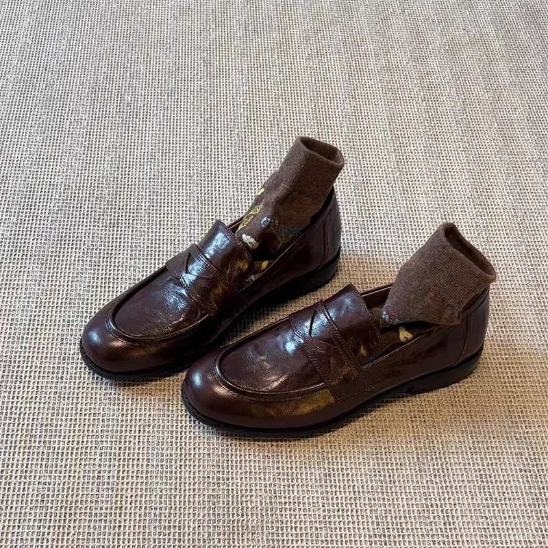 Women Formal Wear Footwear - Dames loafers van echt leer, casual