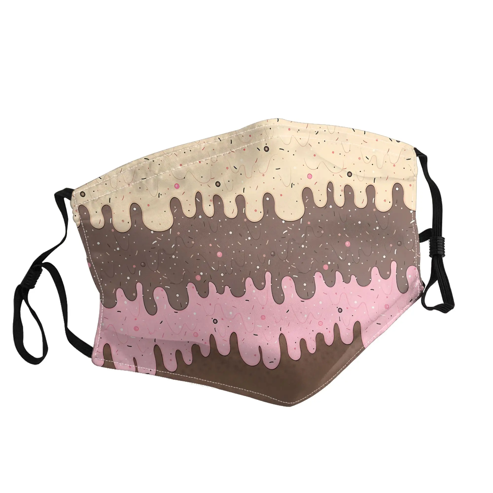 

Маска Melting Ice Cream Mask унисекс, модная, с принтом, для улицы