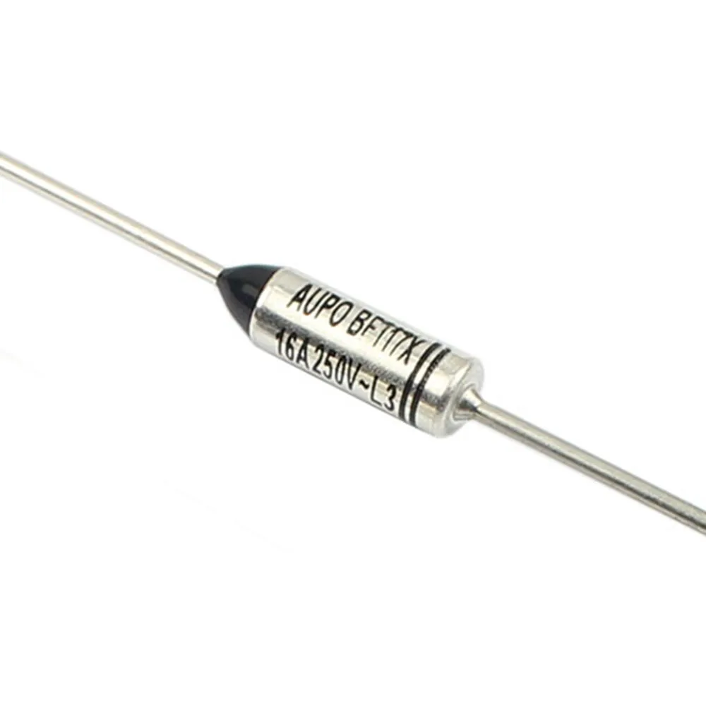 10 قطعة الصمامات الحرارية BF117 BF117X BF 117C 117 درجة مئوية 10A 16A 250V قطع TF بيليه TCO وصلات درجة حرارة الرصاص المحوري AUPO #4