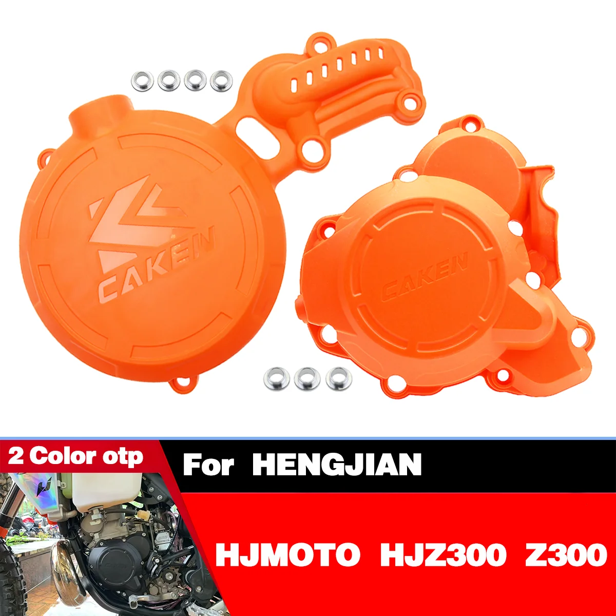 

Motorcycle Engine Water Pump Clutch Guard Cover Ignition Protector For HenJian HJMOTO Z300 HJZ300 Enduro Dirt Bike Refit Parts