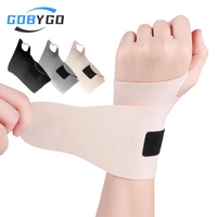 GOBYGO 1Pcs  Adjustable Compression Wrist Brace Ultra-thin Elastic Wrist Support Breathability Sprains Carpal Tunnel Pain Unisex