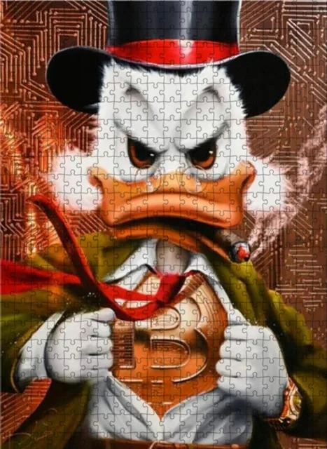 Facai Donald Duck Puzzle Disney 300/500/1000 Cartoon Children's Brain Burning Puzzle Game Decoration Preferred Holiday Gift