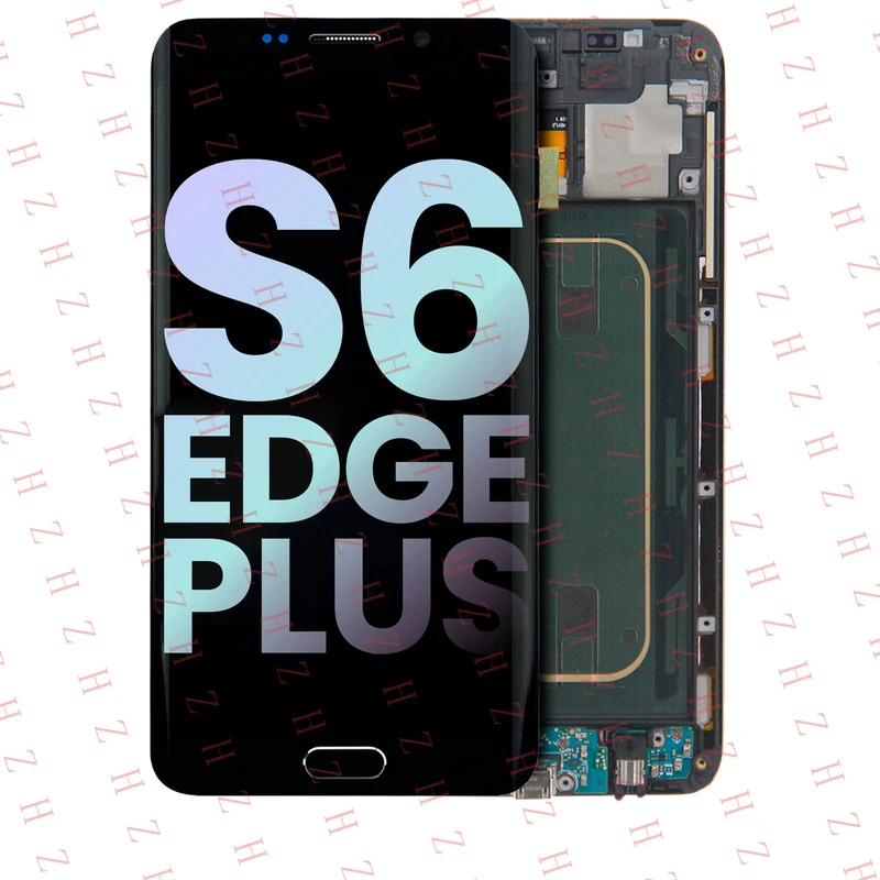 U+ LCD Assembly W/Frame For Galaxy S6 Edge Plus