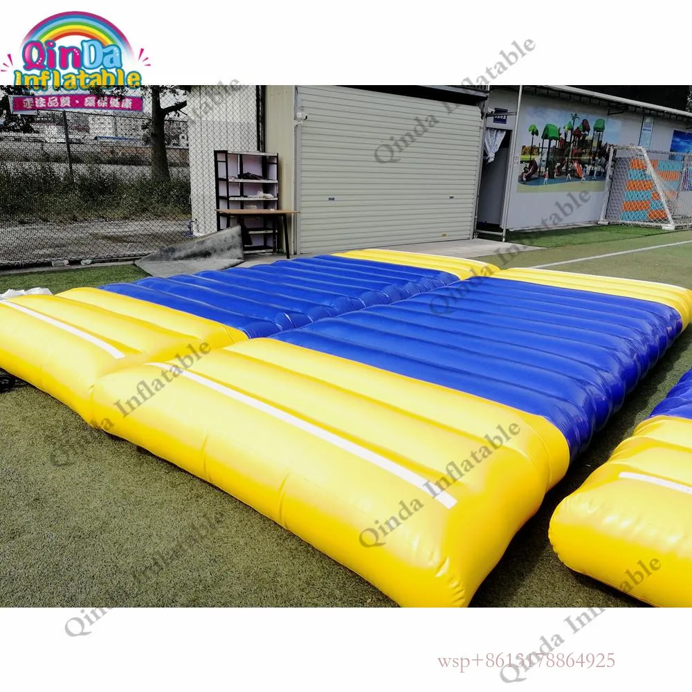 Made Customized Inflatable Gymnastic Air Bouncing Mat 0.9Mm Pvc Inflatable Water Float Mat For Sports Traing