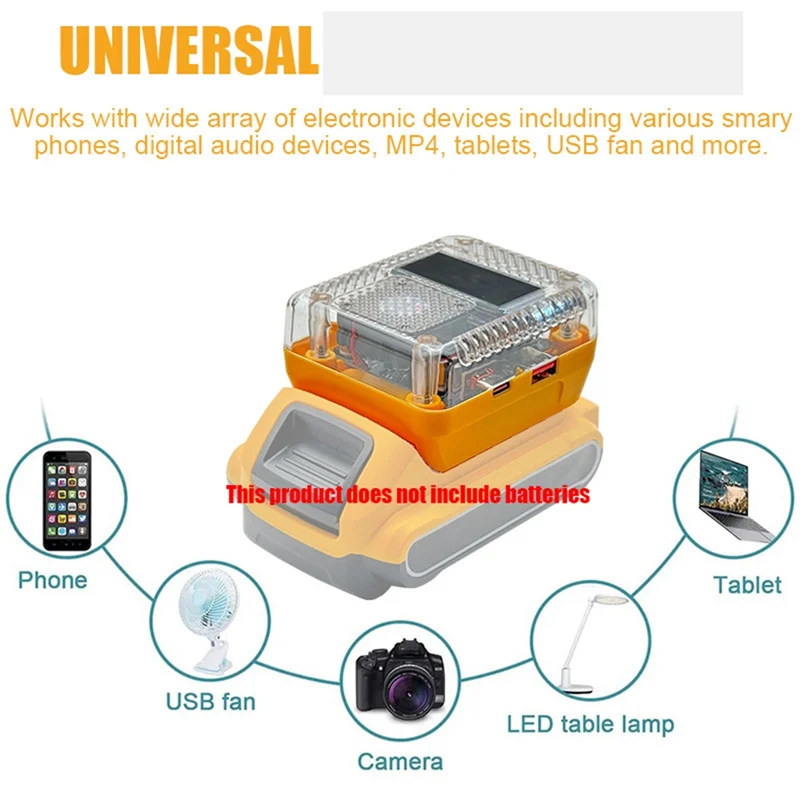 ABMI-Lithium Battery Adapter Converter For  For  To Charger Conversion For  Charger USB Type-C Power Bank 138W