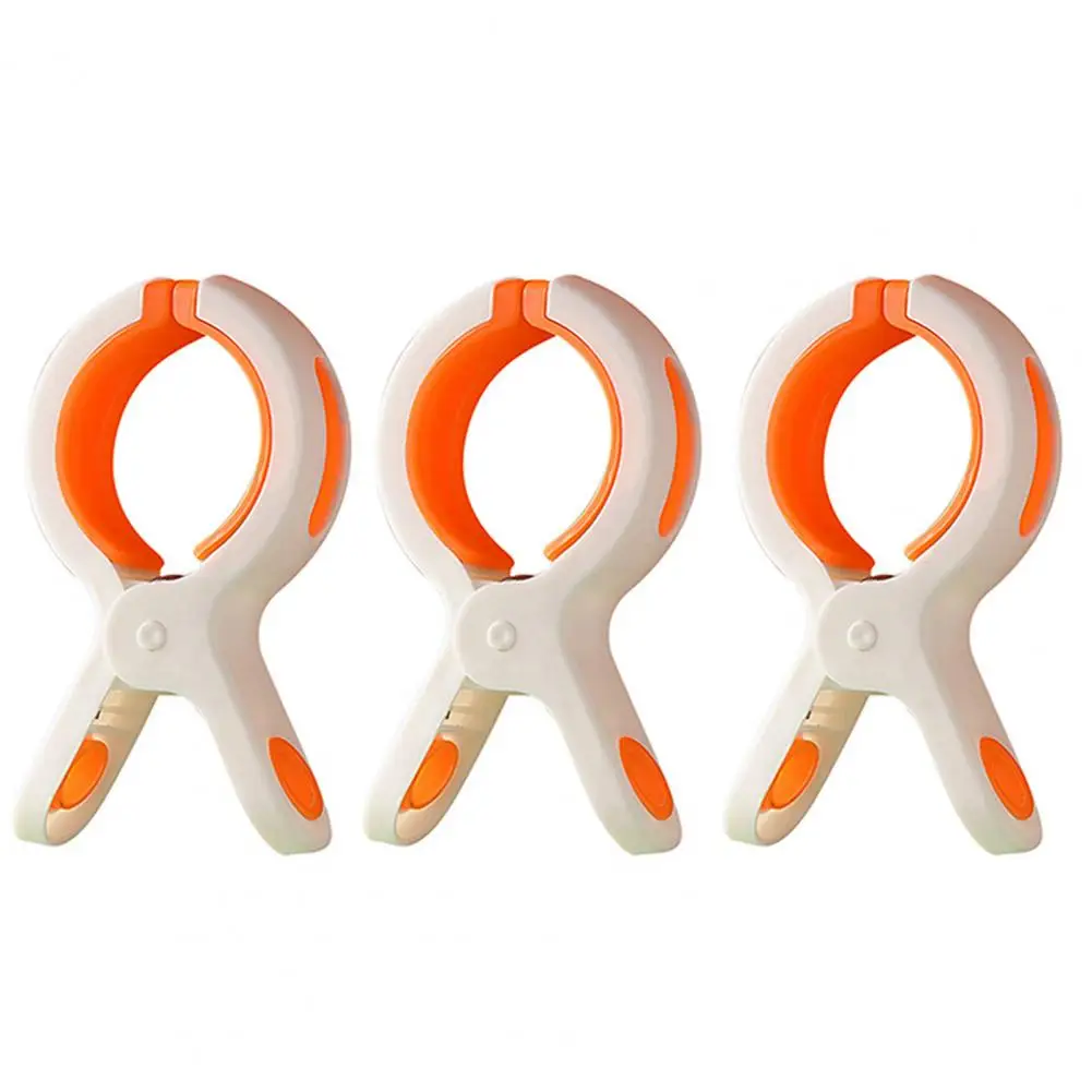 3Pcs Clothes Clip Convenient Firmly Towel Clip Multi-purpose Anti-fall Quilt Drying Clamp Daily Use