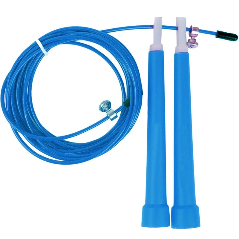 2026 Home Gym Fitness Weight Loss Steel Wire Skipping Rope Plastic Handle 2.8m Speed Jump Ropepromote sales