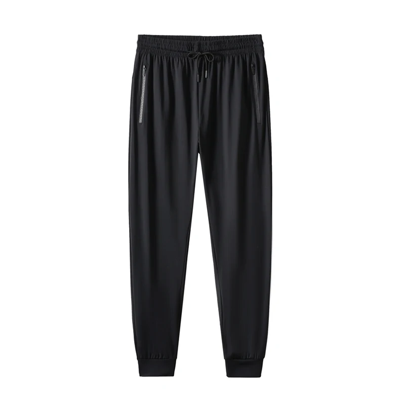 

Summer Men's Thin High-quality Ice Silk Quick Drying Leggings With Elastic Loose Breathable Outdoor Sports Straight Leg Pants