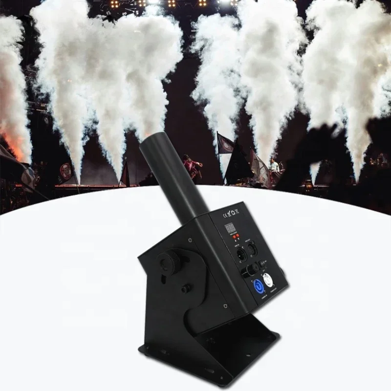 Small 150W column digital display DMX512 CO2 Cryo jet smoke machine rotatable angle powerful CO2 gas cannon for stage effect