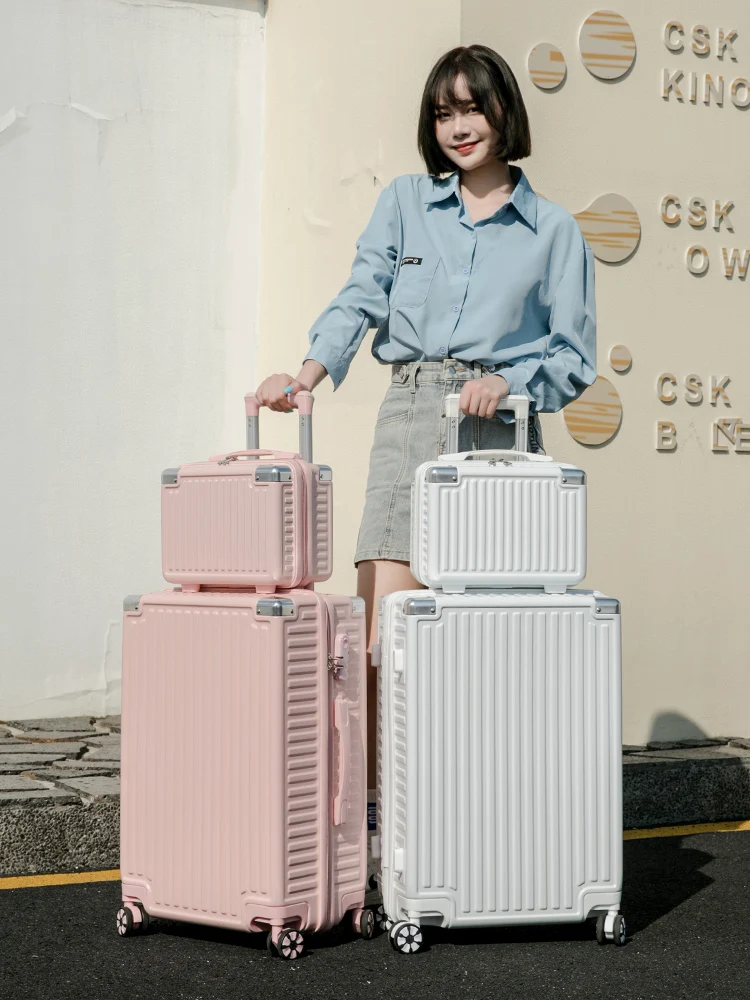 2024-new-large-capaci-lage-suitcase-20-inch-mother-and-child-travel-che-in-bag-men's-faion-trend-zipper-closure