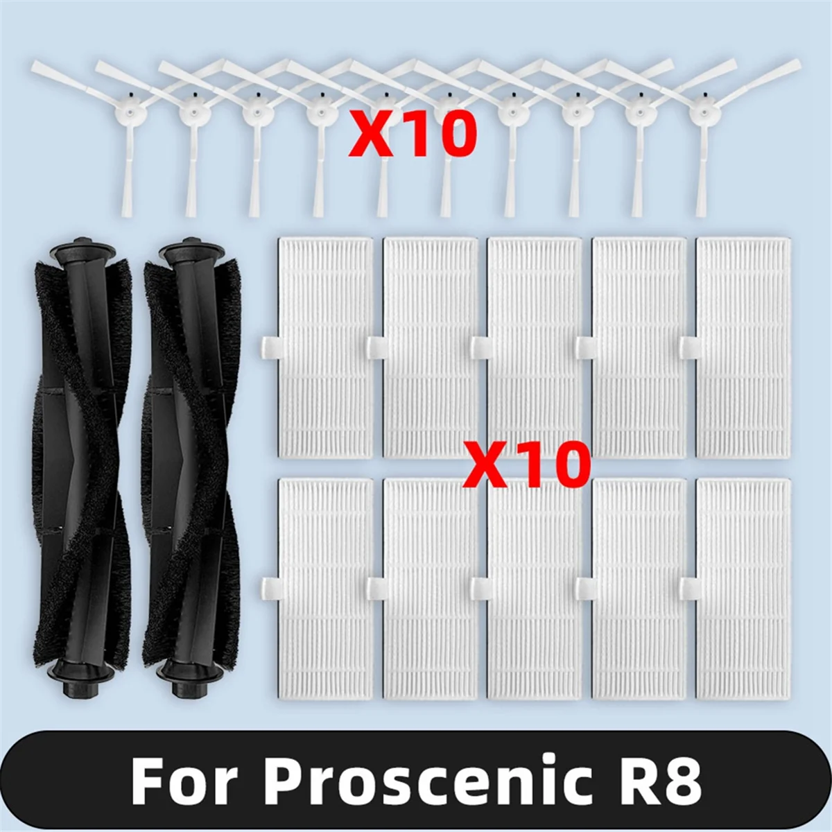 【A475I HOT】For R8 Spare Parts Main Side Brush Hepa Filter Accessories Consumables