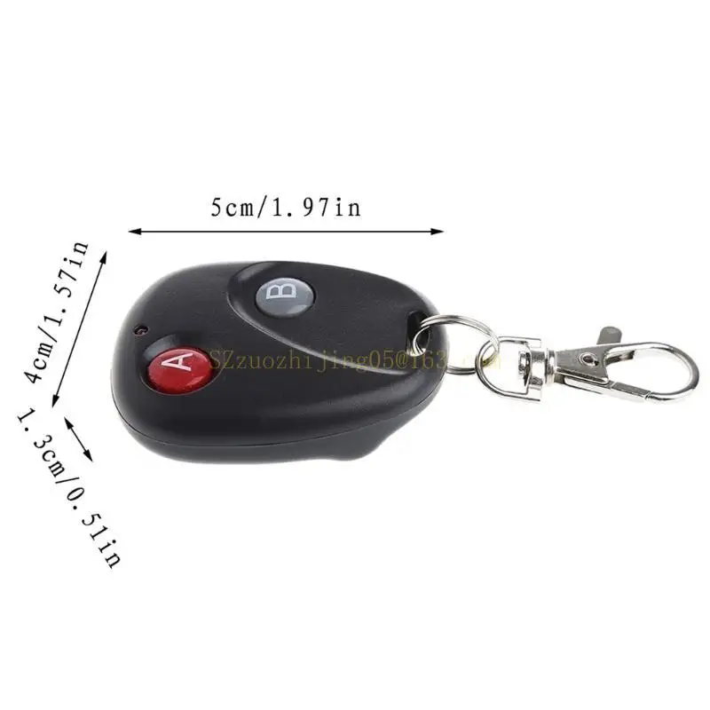 433 MHz Wireless Universal Gate Remote Control A&B Keys Plástico para a melhor venda