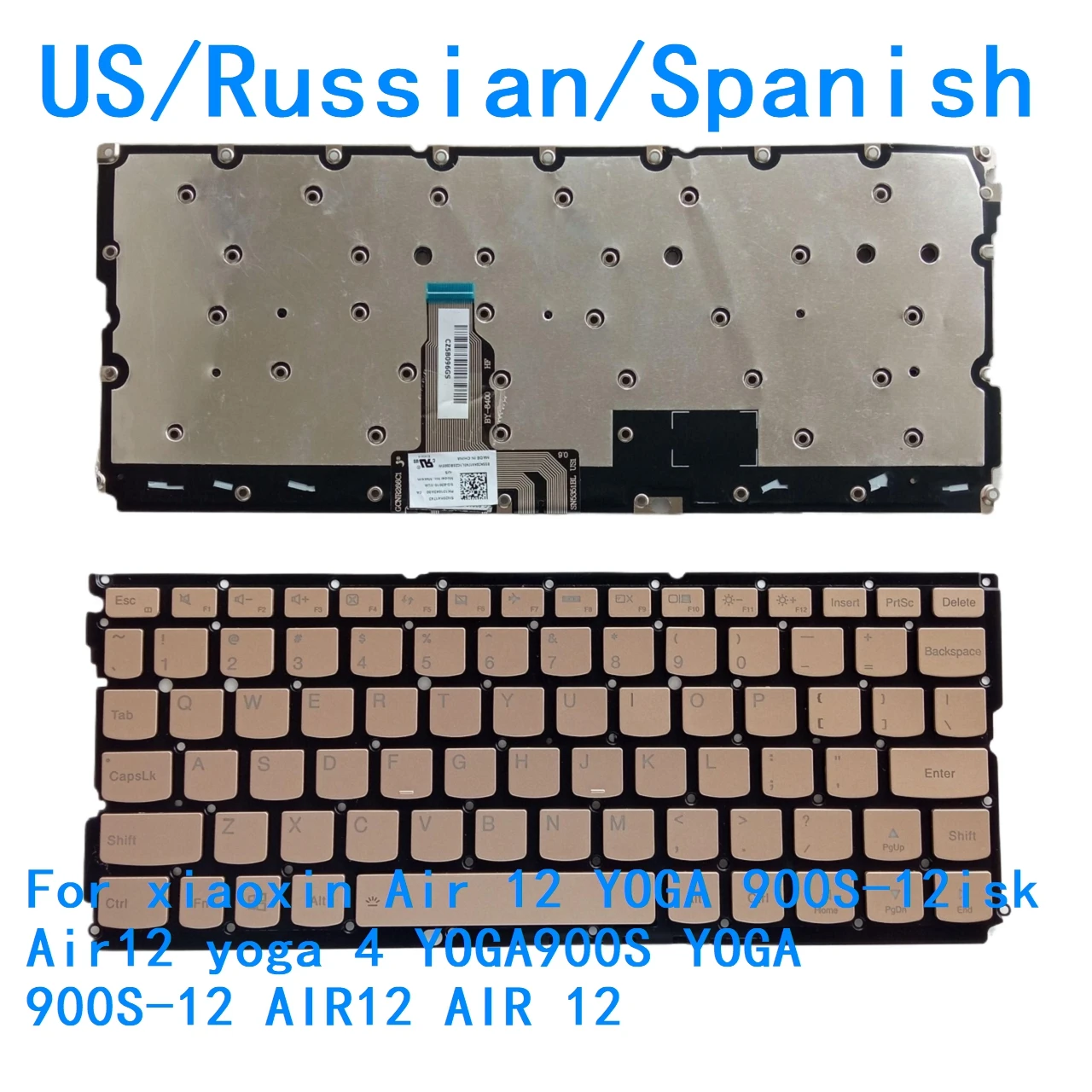 

Американская, русская, испанская клавиатура с подсветкой для Lenovo xiaoxin Air 12 YOGA 900S-12isk Air12 yoga 4 YOGA 900S YOGA 900S-12 AIR12 AIR 12