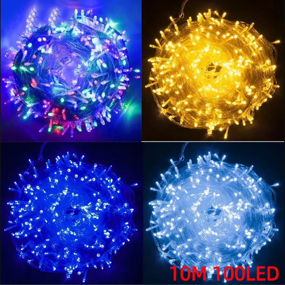  10M 100Leds Xmas Outdoor christmas lights led string lights Luces Decoracion fairy light holiday lights lighting tree garland 
