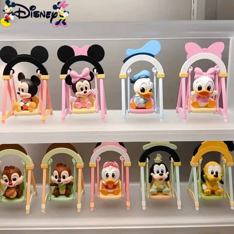 Neuankömmling heißer Verkauf Disney Swing Serie Modell Anime Action figuren Mickey Minnie doof Pluto Ente Anime Figuren Kinder Geschenke Spielzeug