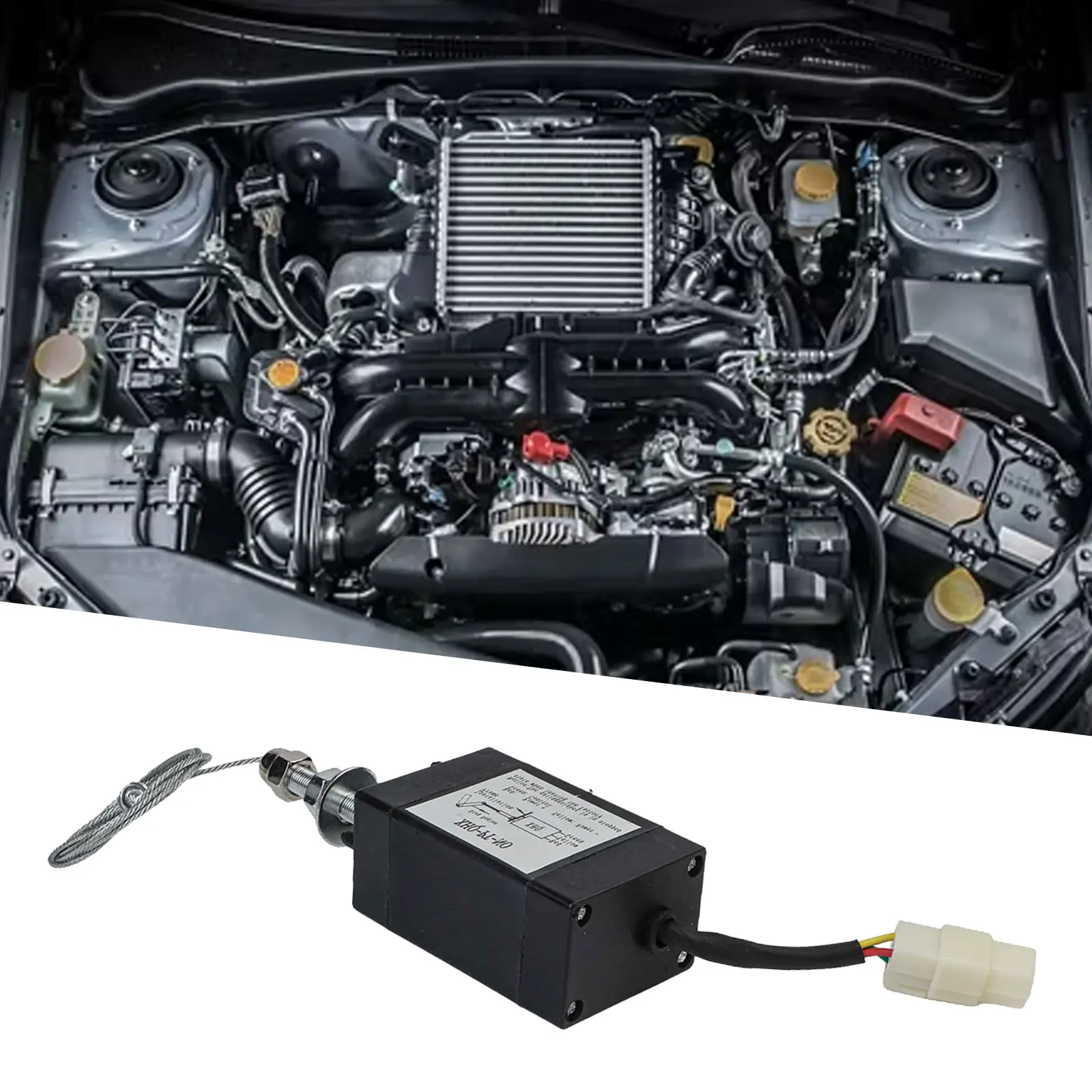 12V Electromagnetic XHQPT Valve Engine Stop Solenoid and Electric Throttle Adjuster for Engine Throttle Regulation