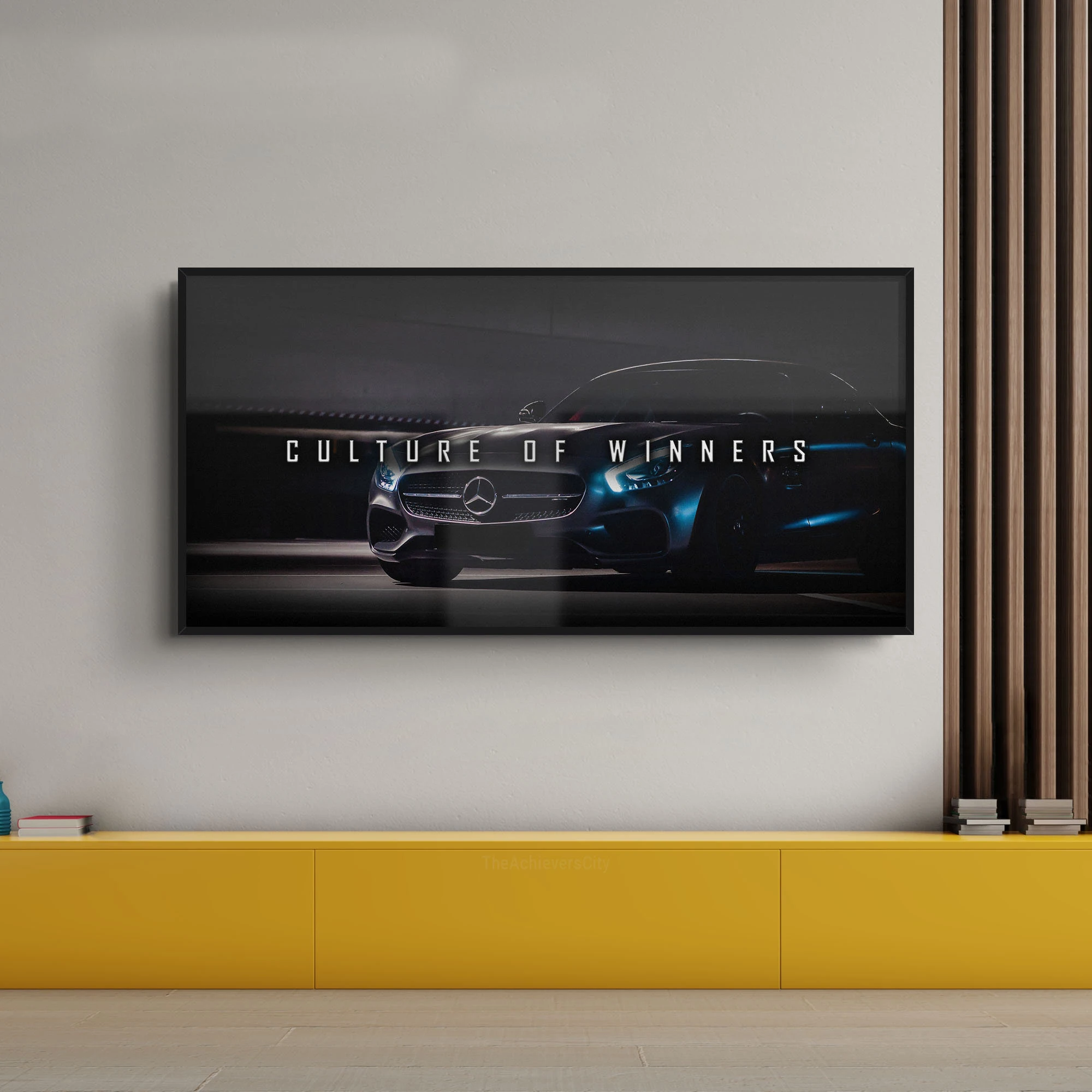 Culture of Winners Inspirational Motivational Poster Sports Car Canvas Print Painting Poster Wall Art Print Office Decor