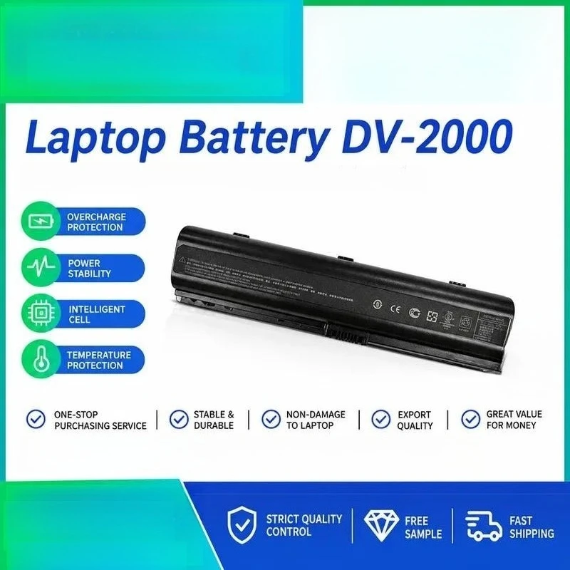 Laptop Battery for HP DV2000 3000 2600 6000 3700 3500 HSTNN-IB42 Replacement High Capacity Notebook Power Supply