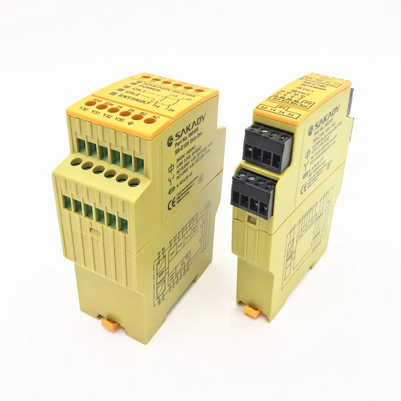 

SR-E10X Hangzhou SAFETY RELAY 2NO 240vac/24 Volt Dc Relay CCC CE TUV Safety Relay