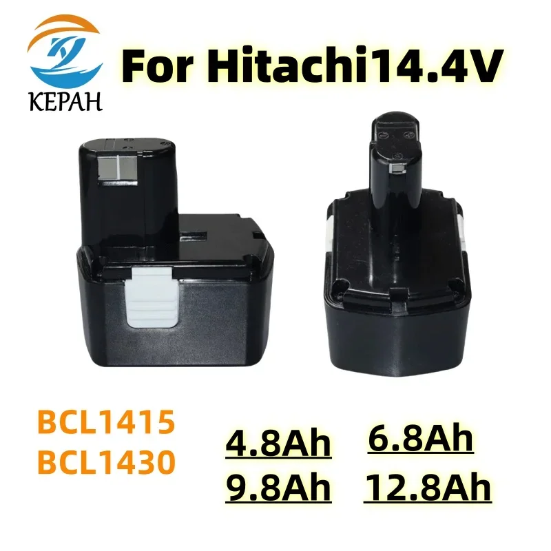 

Новейшая сменная аккумуляторная батарея 14.4V 4.8-12.8mAh для электроинструментов Hitachi BCL1430 CJ14DL DH14DL EBL1430 BCL1415 NI-MH