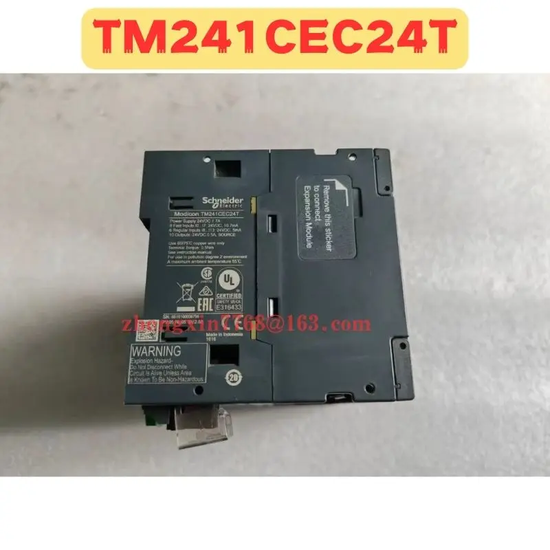

Used PLC Programmable Controller Module TM241CEC24T Normal Function Tested OK