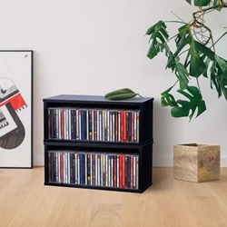 대용량 나무 캐비닛 CD 보관 캐비닛, 쌓을 수 있는 책장, 내구성 방수, 사무실 가정 보관 디스플레이 가구, 뜨거운