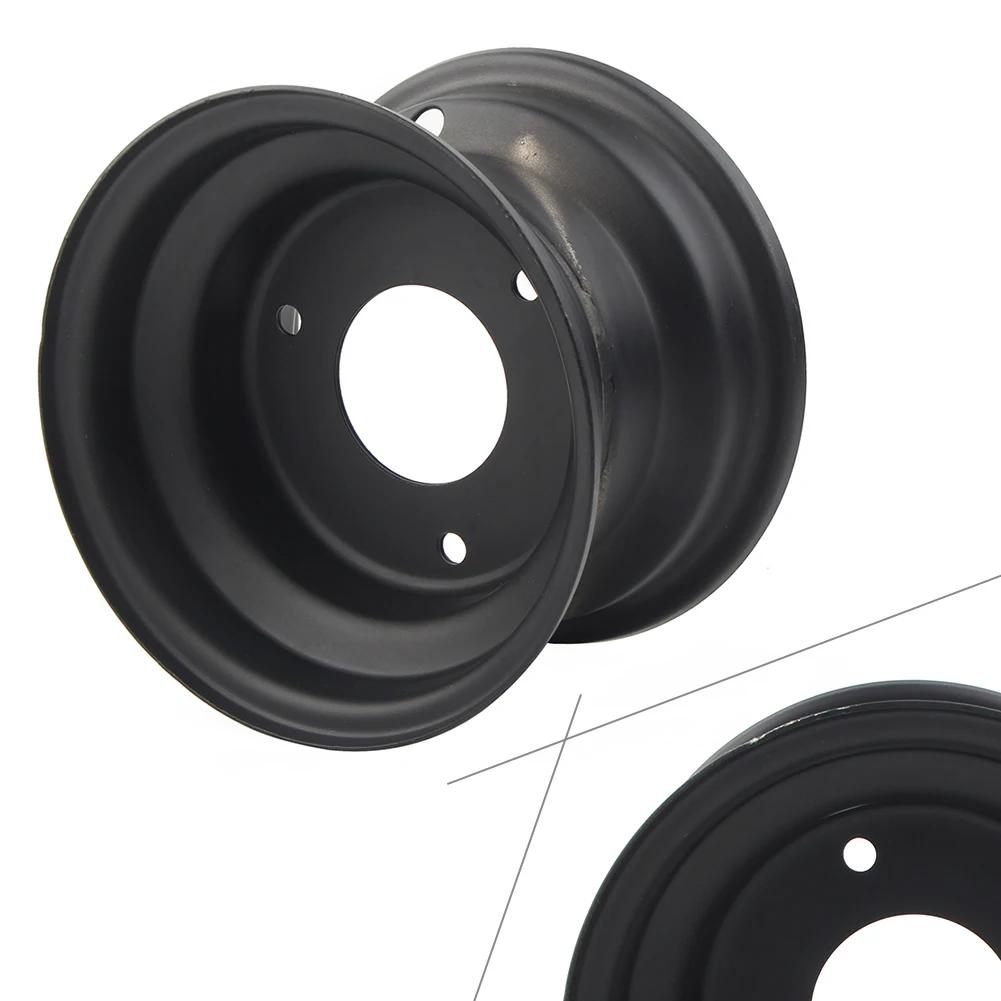 Llanta de acero negro de 6 pulgadas para neumáticos 145/70-6, llantas de ruedas Go Kart para Taotao Sunl todoterreno Dirt Pit Bike