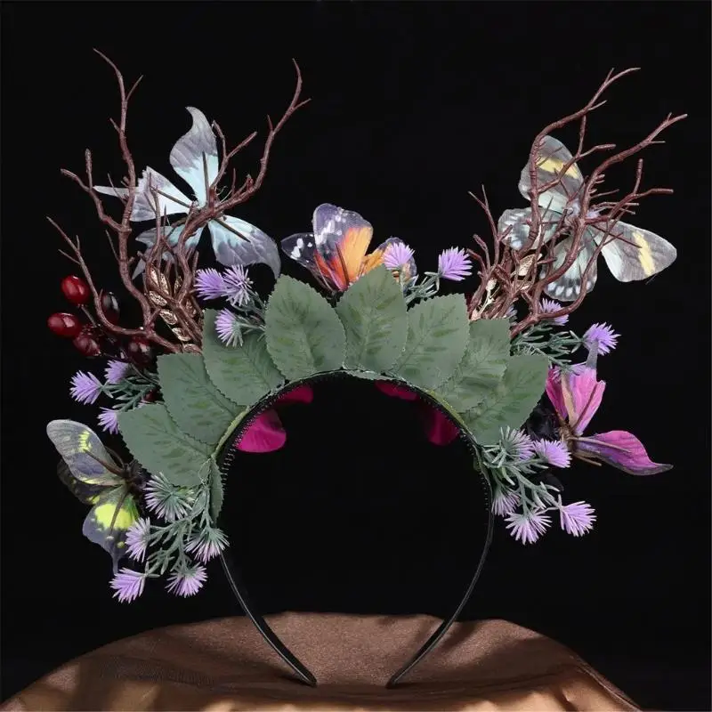 

39BD Butterfly Fascinator Hats Monarchs Butterfly Headband Butterfly Crowns Headpiece