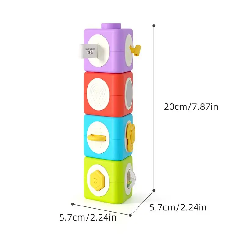 Soft Building Blocks Removable Fine Motor Educational Toy, Stacking Blocks Detachable, Preschool Kindergarten Home