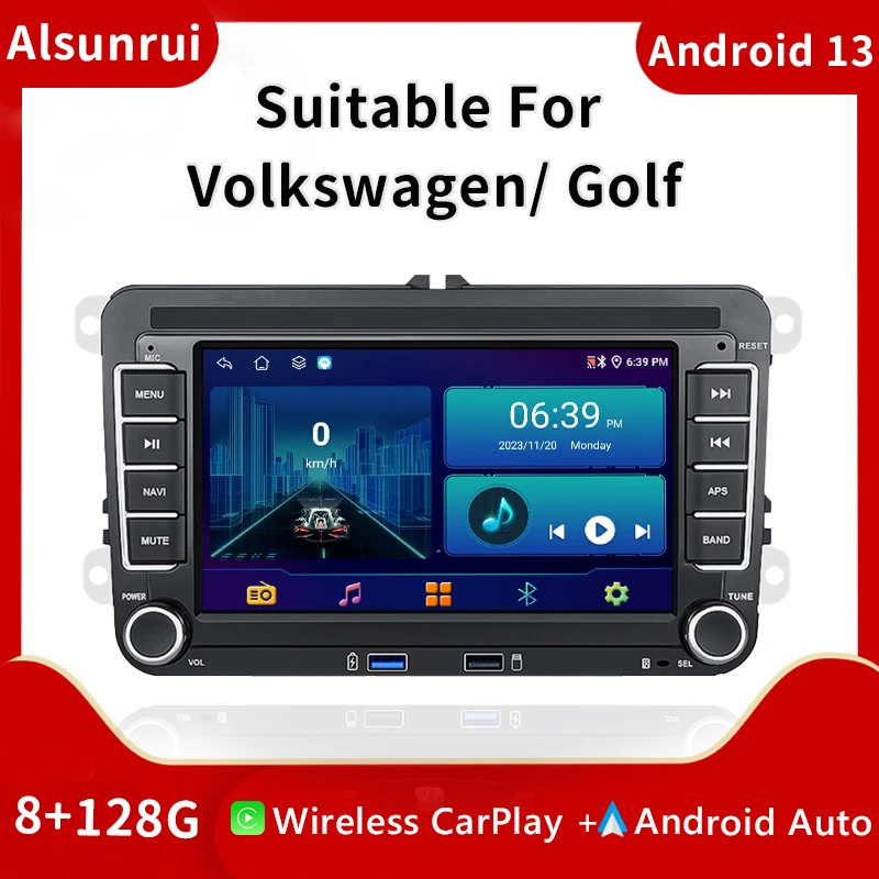 Carplay Radio Android 13 For Amarok Volksagen VW Passat B6 B7 CC T5 Skoda Octavia2 superb2 Tiguan Seat leon Golf 56 Multimedia