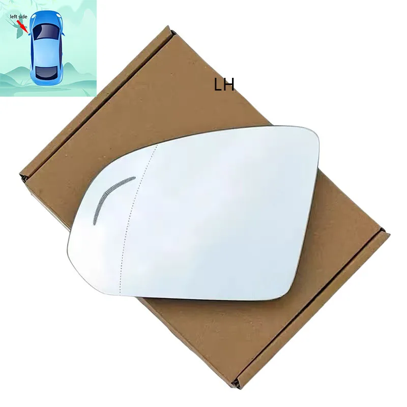 

For Volvo XC40 2020 2021 2022 Left Right Heated Blind Spot Warning Wing Rear Mirror Glass Styling ABS Plastic Car Decoration