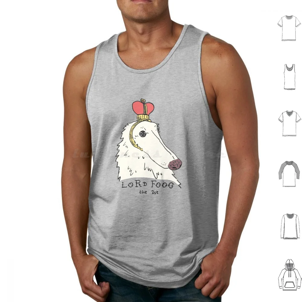 Lord Foog. The 2st Tank Tops Print Cotton Lord Foog The 2st Lord Foog Borzoi Snoot Dog Puppy Dog Meme Puppy Meme