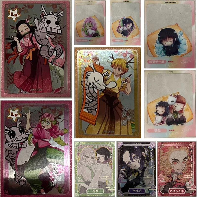 

Anime Demon Slayer Kochou Shinobu Kamado Nezuko Rengoku Kyoujurou Kanroji Mitsuri Collector Cards Christmas Birthday Gifts Toys