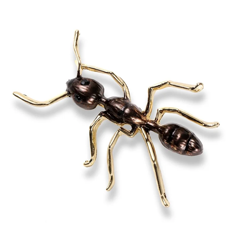 Creative New Enamel Ant Brooch Women's Alloy Insect and Animal Banquet Clothing Accessories